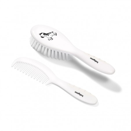 BabyOno brush and comb hair for children and infants. White-soft bristles
