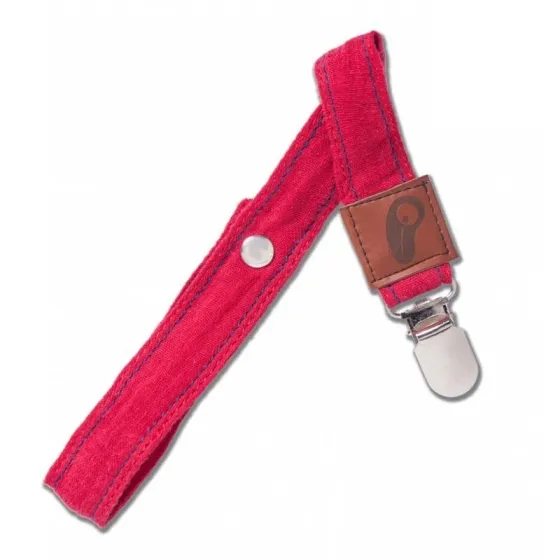 Hi, Little One - Tag pacifier with GOTS organic cotton muslin