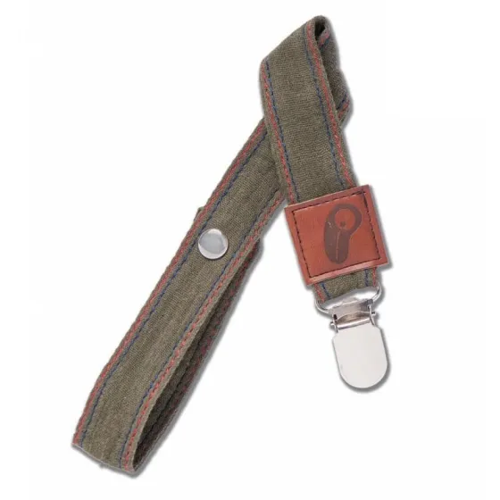 Hi, Little One - Tag pacifier with GOTS organic cotton muslin