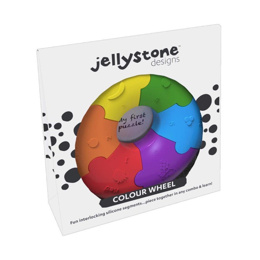 Jellystone Pierwsze puzzle sensoryczne tęczowe kółko Design