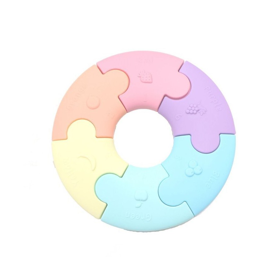 Jellystone first puzzle sensory pastel circle design