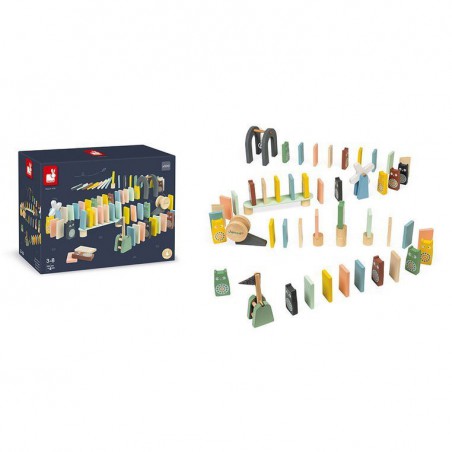 Janod wooden dominoes Sweet Cocoon 100 items