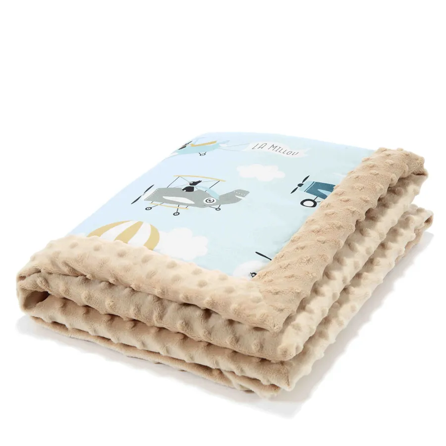LA baby blanket Millou CAPTAIN ADVENTURE LATTE LA baby blanket Millou CAPTAIN ADVENTURE LATTE