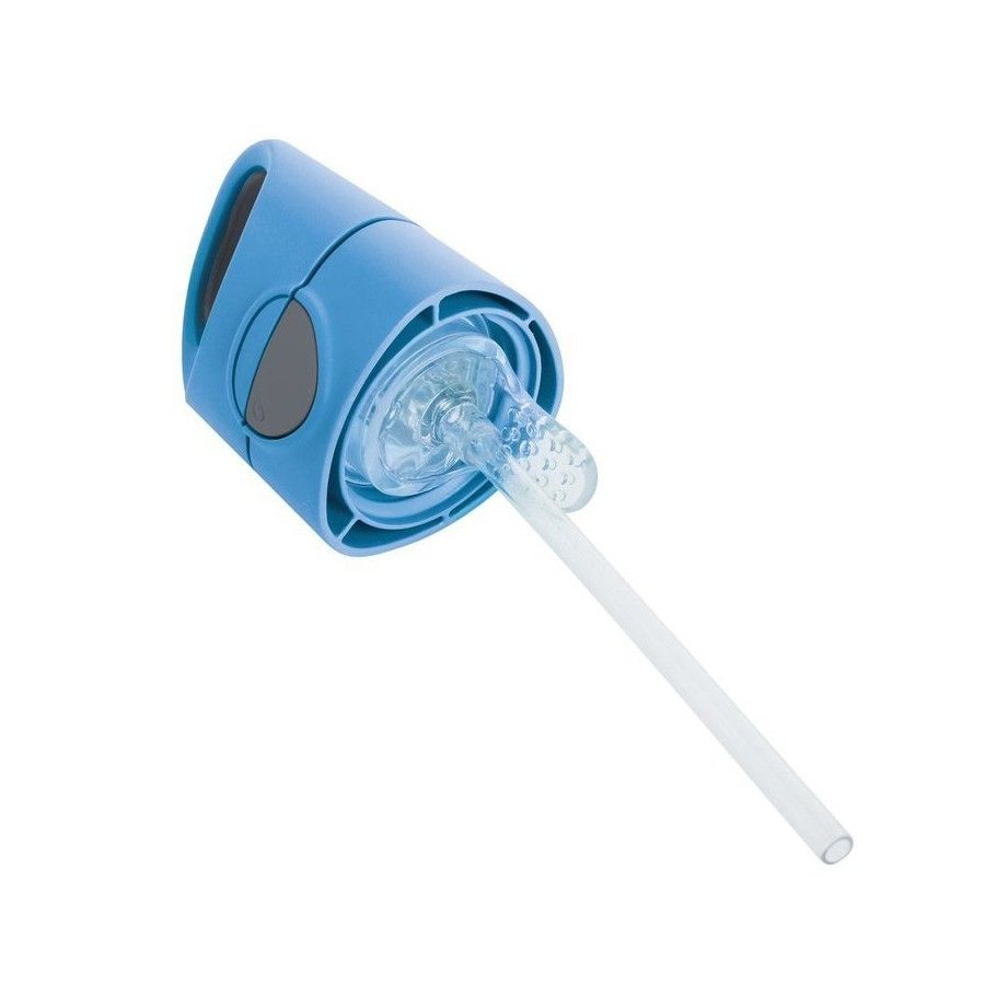 b.box Tritan-Flasche mit Strohhalm 450 ml, blauer Schiefer