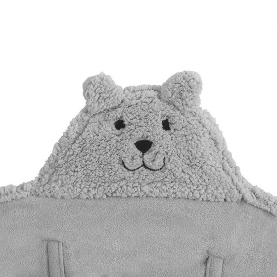 Jollein otulacz Hook-Gray-sleeping bear 105x100cm