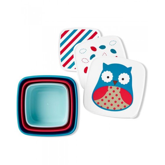 Skip Hop Zoo owl boxes set