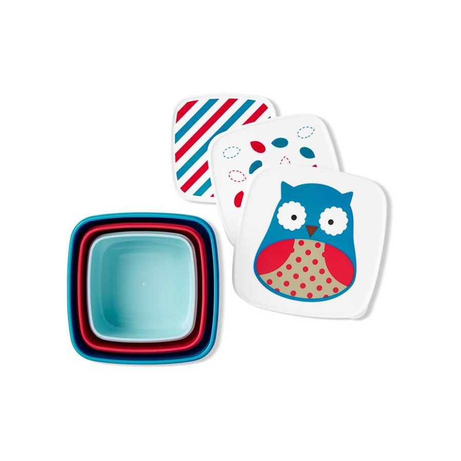 Skip Hop Zoo owl boxes set