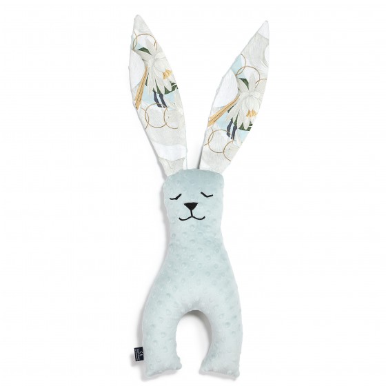 La Millou rabbit toy 23 cm - SMOKE MINT - Heron in CREAM LOTUS