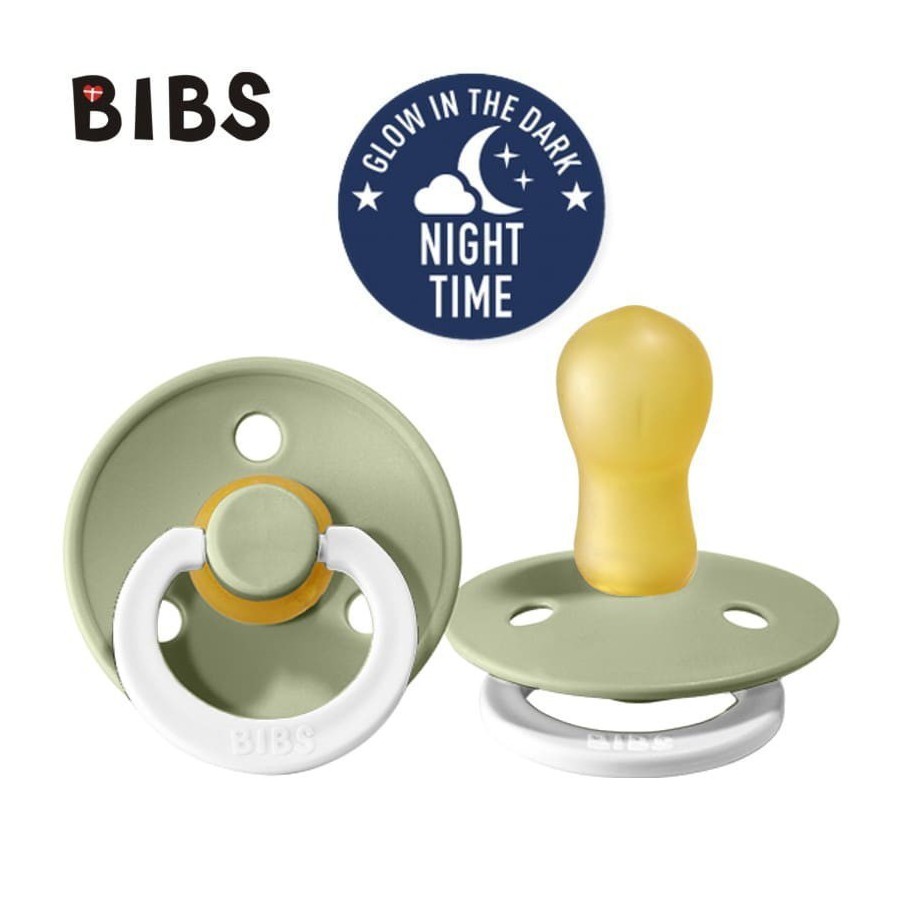 BIBS SAGE L NIGHT rubber soother Hevea