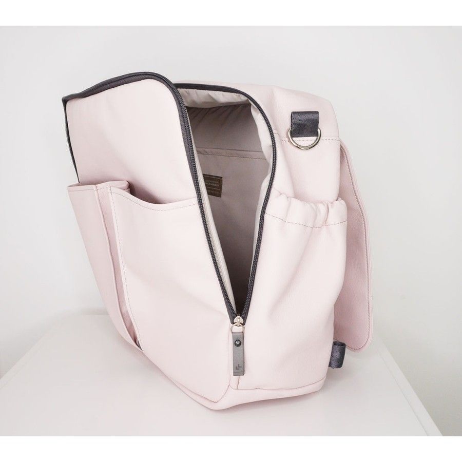 LULLALOVE Mochila para cochecito - rosa