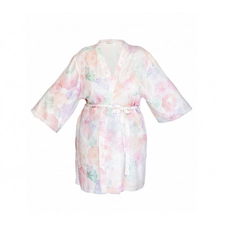 LULLALOVE robe / kimono bambusowe- PINK BOHO