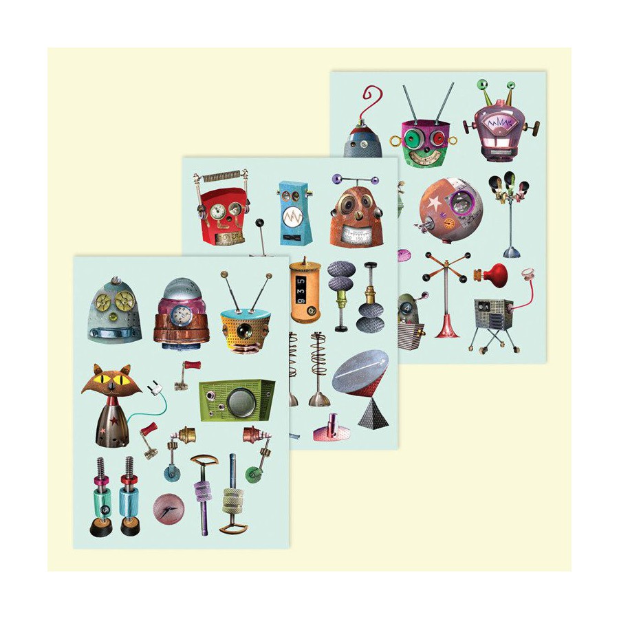 Mudpuppy Magnetyczne postacie Roboty 6+