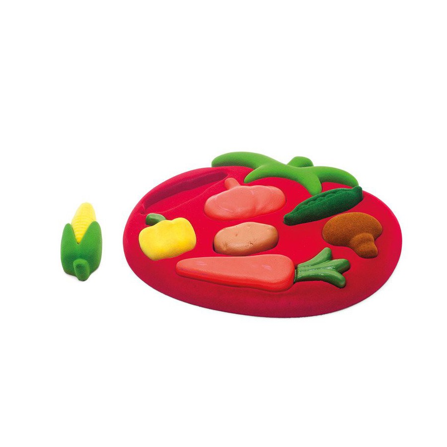 Rubbabu Sorter sensory 3D Puzzle Vegetables