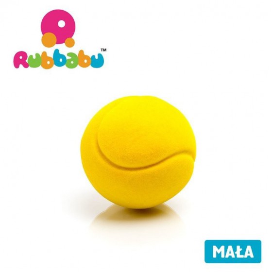 Rubbabu yellow tennis ball Sensory small