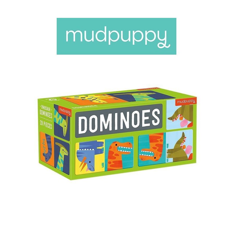 Mudpuppy Domino Game Dinosaurs 28 items 3-8 years