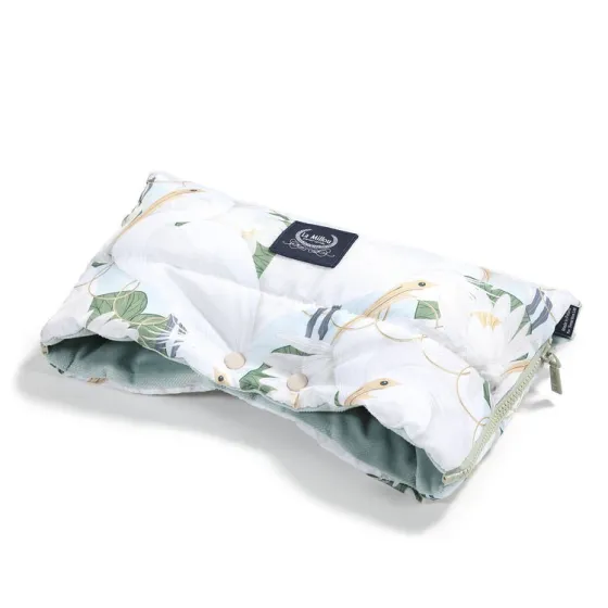 La Millou ASPEN WINTERPROOF MUFF - HERON IN CREAM LOTUS & SMOKE