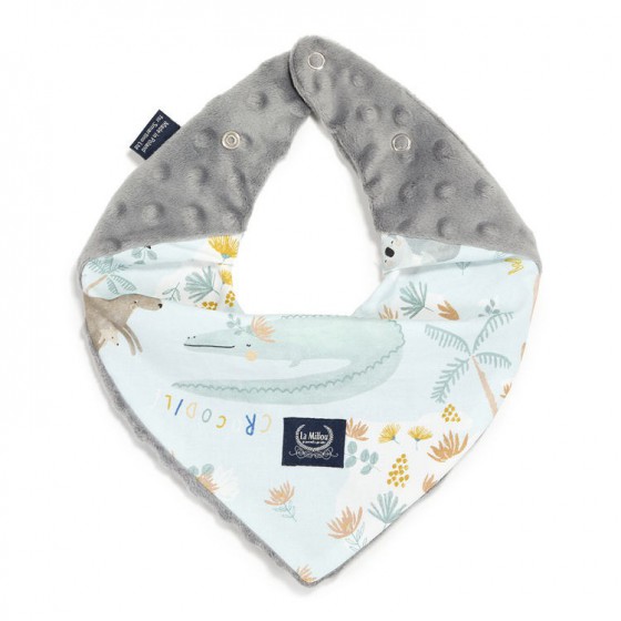 La Millou very soft scarf - DUNDEE BLUE & FRIENDS - GRAY