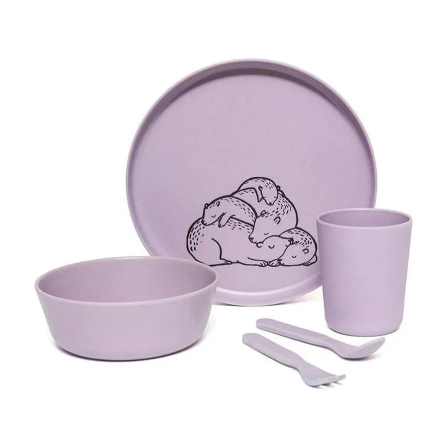 Petit Monkey - Cutlery bamboo Sleeping Animals