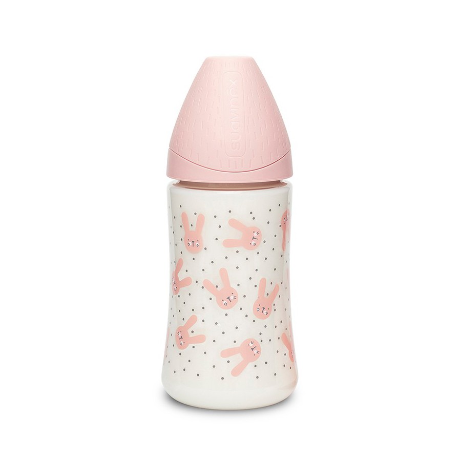 BOTTLE 270ml Suavinex Hygge PINK RABBIT