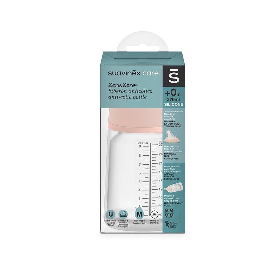 SUAVINEX Egy üveg közepes áramlás nulla 270ml