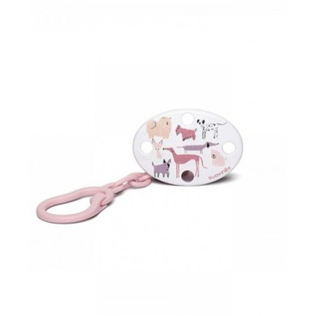 SUAVINEX Clip per ciuccio OVALE CANE ROSA