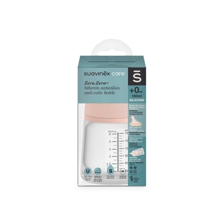 SUAVINEX ZERO ZERO SLOW FLOW FĽAŠA 180ML