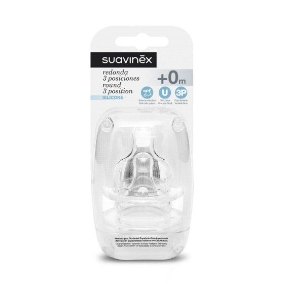 SUAVINEX Kerek háromlábú cacifák a palackokhoz + 0m