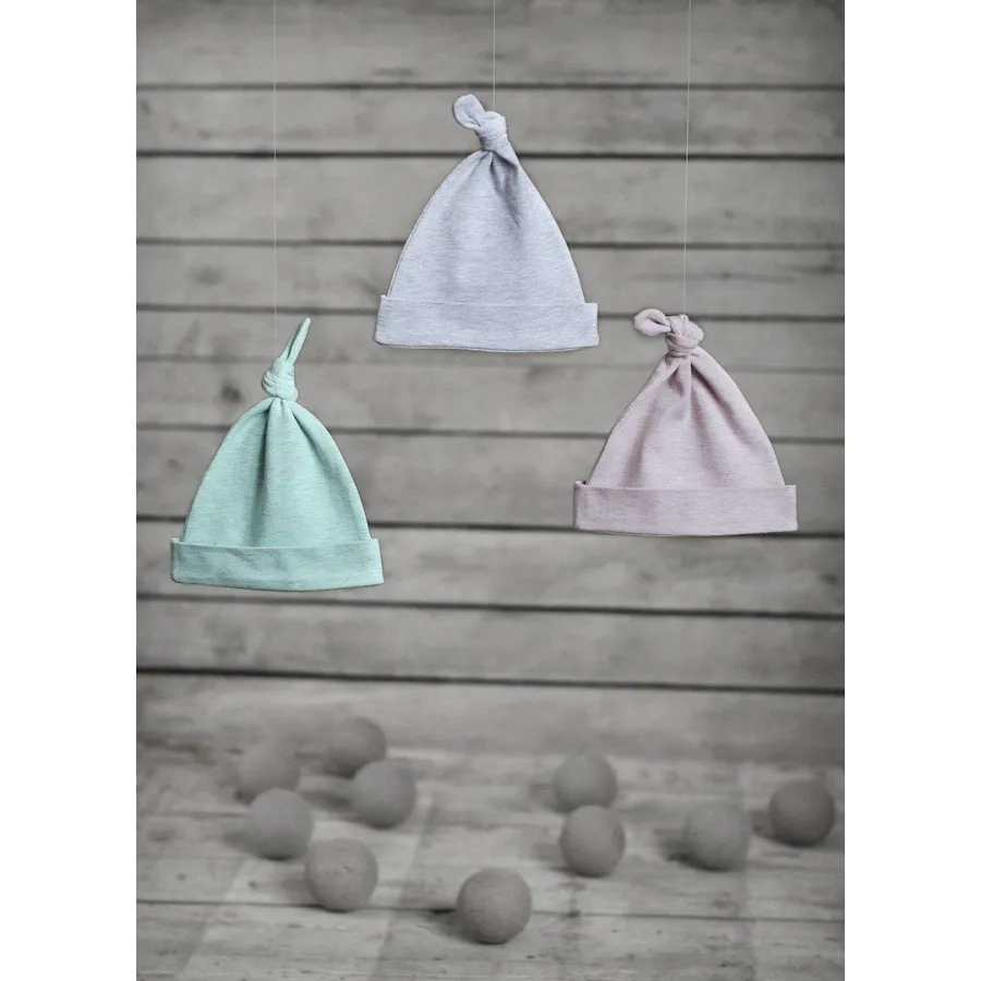 SLEEPEE HAT DWARF MELANGE DARK GRAY 0-2 MONTHS