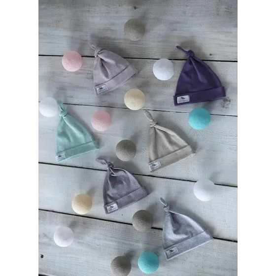 SLEEPEE HAT DWARF MELANGE DARK GRAY 2-4 MONTHS