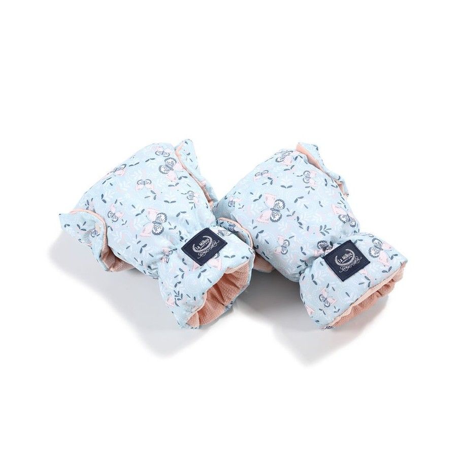 LA MILLOU WHEELCHAIR GLOVES ORTALION - BUTTERFLY POWDER PINK