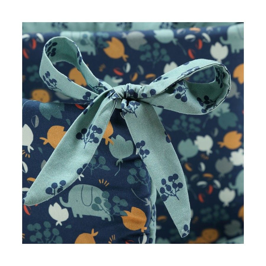 La Millou BED BUMPER - FRENCH BLEU JARDIN & LES BLEU FLEURS