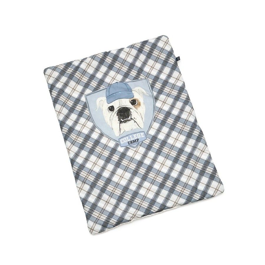 La Millou TODDLER BLANKET - COLLEGE CAMP - ECRU