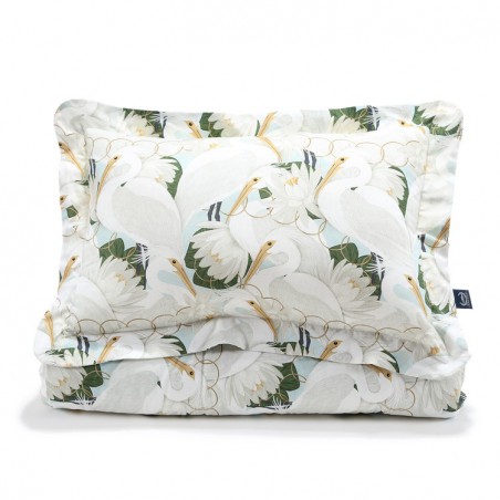 La Millou BEDDING WITH FILLING ADULT "XL" - HERON IN CREAM LOTUS