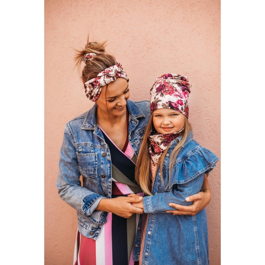 BONNET ULKA AVEC ÉCHARPE POUR FILLE 6-12 MOIS ROYAL RUBY