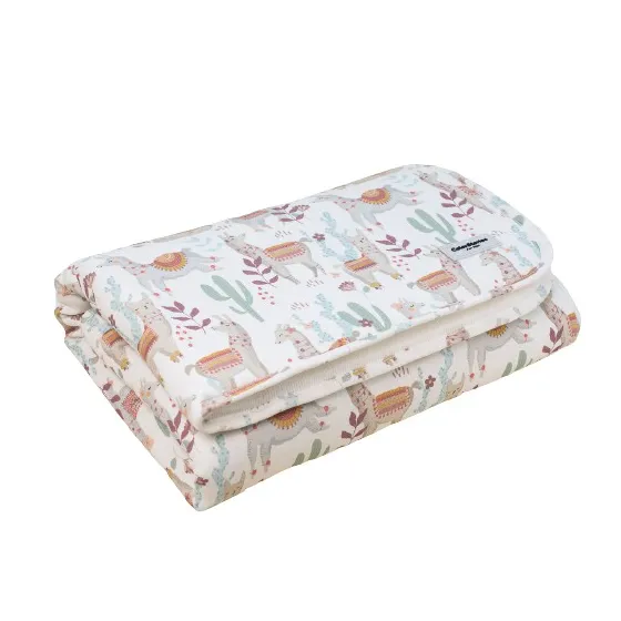 ColorStories - 棉质汗布隔热毯 - Lazy Llamas