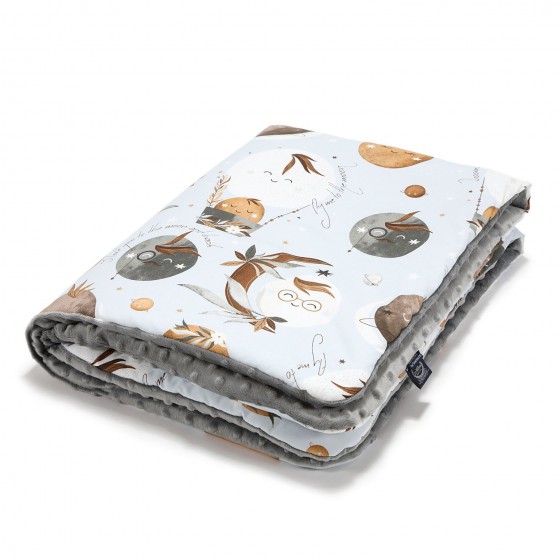 La Millou MEDIUM BLANKET - BY WHATANNAWEARS – FLY  ME TO THE MOON SKY - GREY
