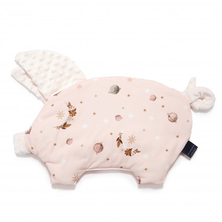 La Millou SLEEPY PIG PILLOW - BY WHATANNAWEARS - FLY ME TO THE MOON NUDE PURE - ECRU
