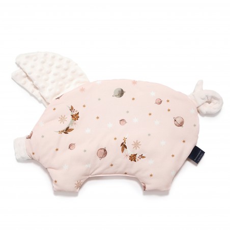 LA MILLOU PODUSZKA SLEEPY PIG MINKY - BY WHATANNAWEARS - FLY ME TO THE MOON NUDE PURE - ECRU