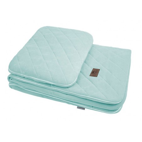 COPERTA IN VELLUTO SLEEPEE ROYAL BABY OCEAN MENTA CON CUSCINO