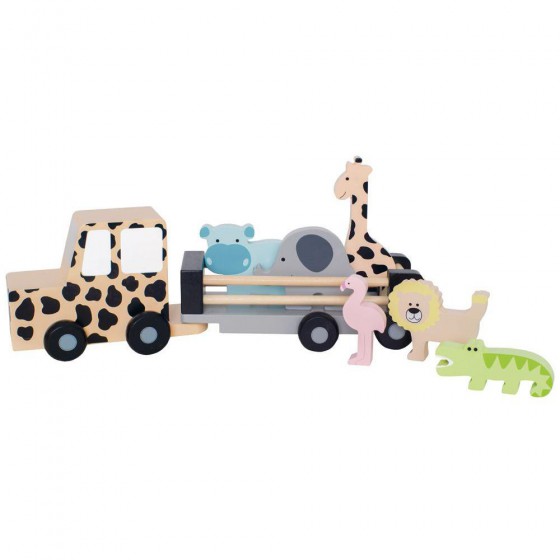 Jabadabado Wooden tractor with animals