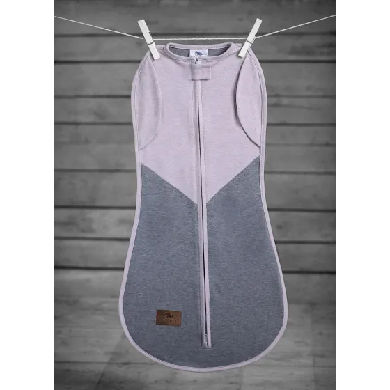 SLEEPEE SECOND STEP swaddle - Melange pink and gray