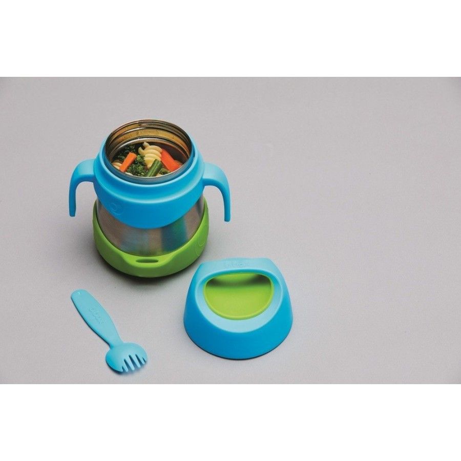 b.box Thermomètre à manger 335 ml blue slate