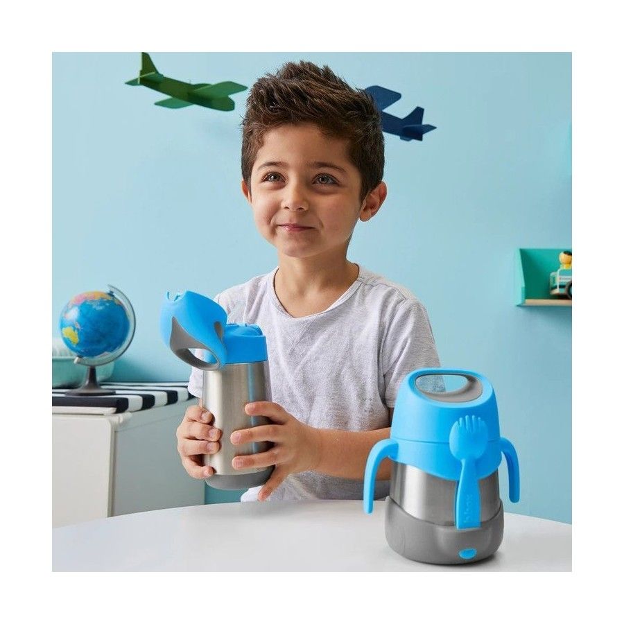 b.box Termos para comer, 335 ml, rosa índigo, b.box