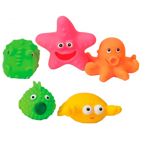 Hencz Toys Animales marinos para baño Set de 5 piezas 0+