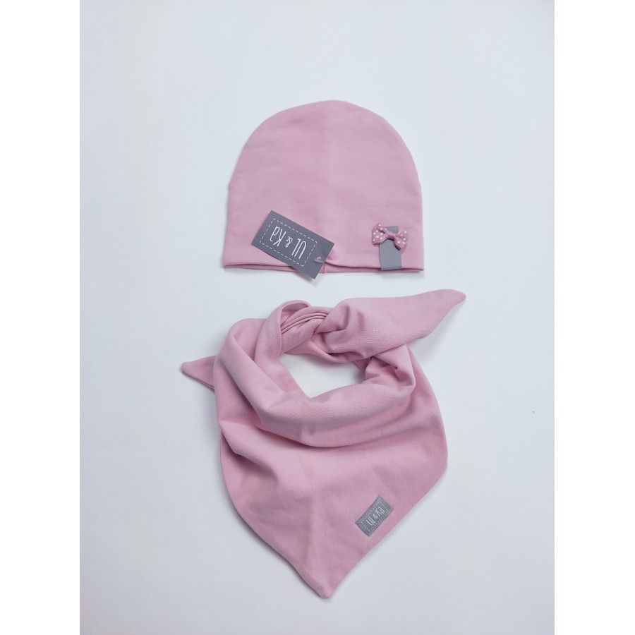 CAPPELLO CON SCIARPA PER BAMBINA 6-12 METRI