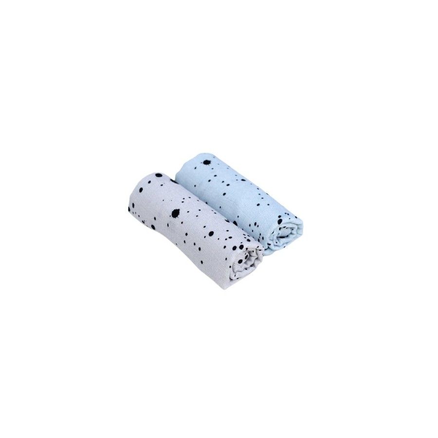SLEEPEE 2 STUKKEN MUESLIJN, GRIJS/BLAUW