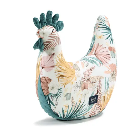 LA MILLOU CHICKEN GIVEN TO GRANDMA BAMBOO - BOHO PALMS LIGHT - DEEP OCEAN