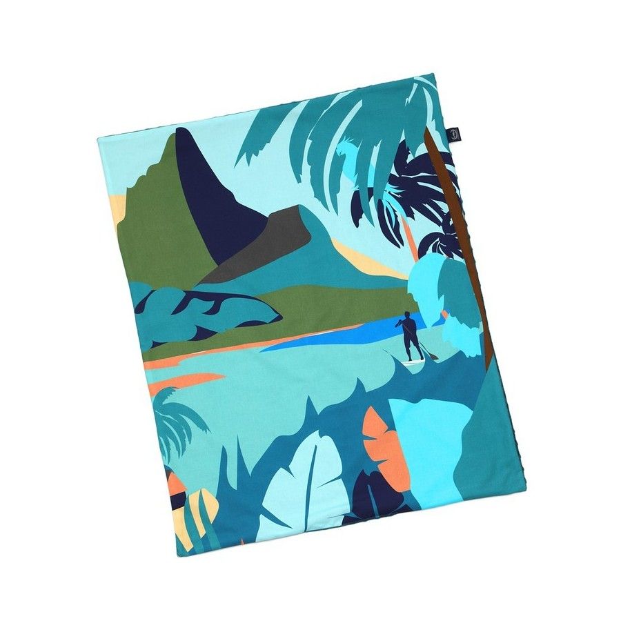 La Millou Light Blantet Minky - Waikiki Boy - Deep Oceine