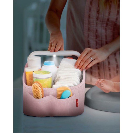 Skip Hop Organizer podróżny z lampką Heather Pink