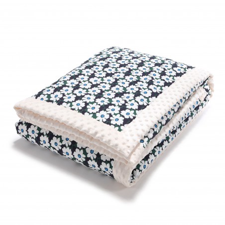 LA MILLOU Blanket / bedspread 140 x 200 cm - DAISY - ECRU